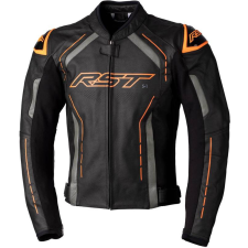  RST S1 CE Bőrdzseki - Fekete/Szürke/Neon Narancs Méret XXL motoros kabát