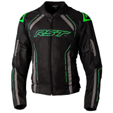 RST S1 Mesh CE Textil Dzseki - Fekete/Neon Zöld Méret 3XL motoros kabát
