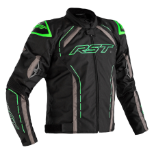 RST S-1 Kabát Textil Fekete/Szürke/Neonzöld Méret L motoros kabát