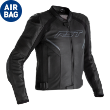 RST Sabre légzsákos bőrdzseki - Fekete, XL méret RST Sisakok és ruházat Kabát motoros kabát