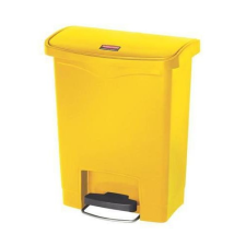 RUBBERMAID Front Step műanyag szemetes kosár, 30 l térfogat, sárga szemetes