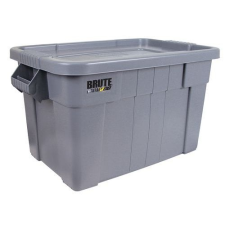 RUBBERMAID Tartós műanyag tároló doboz Brute fedéllel, szÜrke, 75 l% bútor