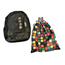Rubik iskolai csomag: hátizsák / iskolatáska + tornazsák - rubik kocka oktatójáték