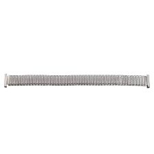  Rugós karóra csat, acél, ezüst színű, 155 mm/14 mm óraszíj