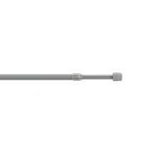 Rugós vitrázs gumírozott végekkel, matt-króm (100-140 cm) karnis, függönyrúd