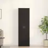  Ruhásszekrény polcokkal Fekete tölgy 55 x 25 x 189 cm Faanyag