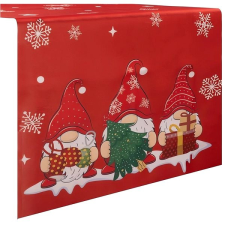Ruhhy 22484 Vánoční běhoun na stůl 150 × 40 cm, červený lakástextília