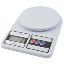 Ruhhy Digitális konyhai mérleg, 10 kg, fehér konyhai mérleg