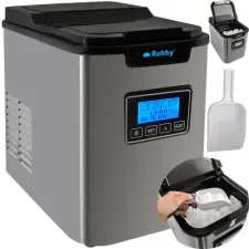 Ruhhy Jégkocka készítő gép LCD kijelzővel 120 W