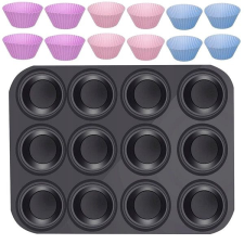 Ruhhy Teflonová forma na muffiny s košíčky 12 ks sütés és főzés