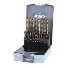RUKO 215214RO HSSE-Co 5 fém spirálfúró készlet, 19 részes (215214RO) fúrószár