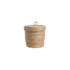 RUSH ROPE tengerifű kosár fedéllel ? 25 cm dekoráció