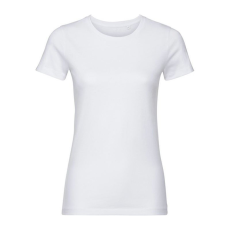 Russell 108F biopamut Női rövid ujjú póló, White-L