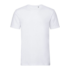 Russell 108M biopamut rövid ujjú férfi póló, White-L