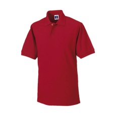 Russell Europe Férfi galléros munkaruha Russel Hard Wearing Polo Shirt 4XL-ig - 2XL, Piros
