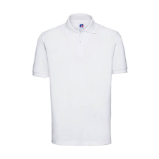 Russell Europe Férfi galléros póló rövid ujjú Russell Men&#039;s Classic Cotton Polo - 2XL, Fehér férfi póló