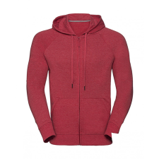 Russell Europe Férfi kapucnis hosszú ujjú pulóver Russell Europe Men&#039;s HD Zipped Hood Sweat 2XL, Piros marl férfi pulóver, kardigán