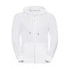 Russell Europe Férfi kapucnis hosszú ujjú pulóver Russell Europe Men's HD Zipped Hood Sweat S, Fehér