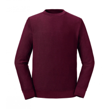 Russell Europe Női hosszú ujjú organikus pulóver Russell Europe Pure Organic Reversible Sweat L, Burgundi vörös női pulóver, kardigán