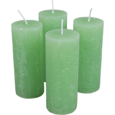 Rusztikus henger gyertya 40x100mm menta 4db/csom (db ár) gyertya