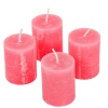  Rusztikus henger gyertya 40x50mm Hús 4db/csom (db ár)