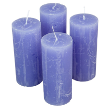Rusztikus henger gyertya 50x120mm milka lila 4db/csom (db ár) gyertya