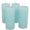  Rusztikus henger gyertya 50x120mm türkiz 4db/csom (db ár)