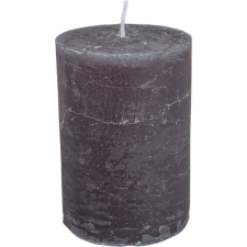 Rusztikus henger gyertya 70x100mm szürke 4db/csom (db ár) dekorációs kellék