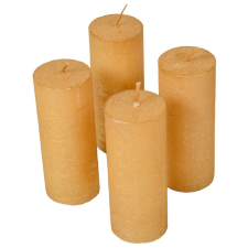  Rusztikus metál henger 40x100mm pezsgő 4db/csom (db ár) gyertya