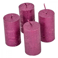  Rusztikus metál henger 40x75 mm Orgona 4db/csom (db ár) gyertya