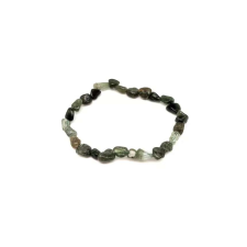 Rutilkvarc zöld pebble karkötő AB 6-10mm karkötő