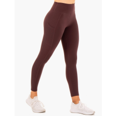 Ryderwear Women‘s Reset High Waisted Pocket Leggings Chocolate XS