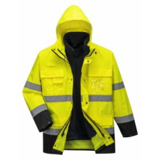 S162 - Hi-Vis Lite 3 in 1 kabát - sárga/tengerészkék munkavédelem