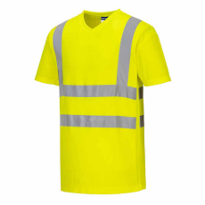 S179 jól szellőző láthatósági póló sárga