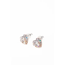  S925 Ezüstből Készült Szívecske Alakú, Színes Swarovski Köves Fülbevaló fülbevaló