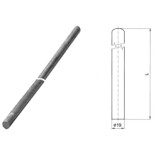 S&amp;G Tűzihorganyzott felfogórúd "JR 4,0", 4000mm villanyszerelés