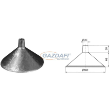 S&amp;G Tűzihorganyzott felső csatlakozóvédő felfogórudakhoz &quot;OSH&quot; villanyszerelés