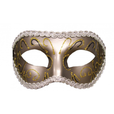  S&M - előformázott, csillogó szemmaszk (bronz) maszk