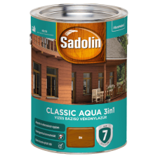 Sadolin CLASSIC AQUA SELYEMFÉNYŰ VÉKONYLAZÚR 5L, DIÓ favédőszer és lazúr