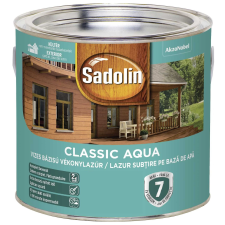 Sadolin Classic Aqua vizes vékonylazúr sötéttölgy 2,5 l favédőszer és lazúr