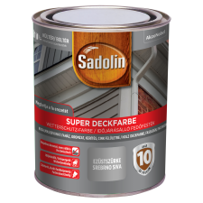 Sadolin SUPER DECKFARBE FAVÉDŐ FESTÉK 0,75L, EZÜSTSZÜRKE favédőszer és lazúr