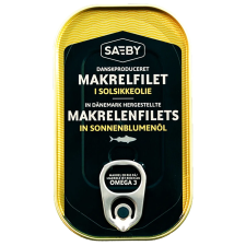 Saeby Saeby makrélafilé napraforgó olajban 125 g reform élelmiszer