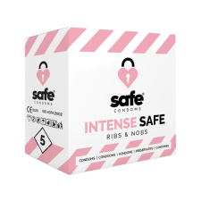 Safe Intense Safe - bordázott-pontozott óvszer (5db) óvszer