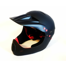Safety Labs Stamina fullface kerékpáros sisak [matt fekete-piros, 58-61 cm (L)] kerékpáros sisak