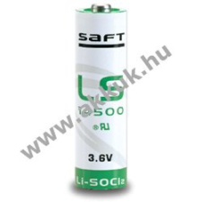 Saft lithium elem típus LS14500 - AA, R6 3,6V 2,6Ah (Li-SOCl2) ceruzaelem