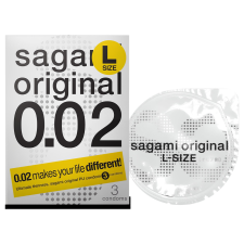 Sagami Original 0,02 L - óvszer - 58mm (3db) óvszer