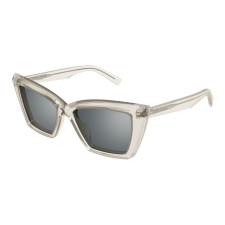 Saint Laurent SL_657-003 TRANSPARENT BEIGE MIRROR SILVER napszemüveg napszemüveg