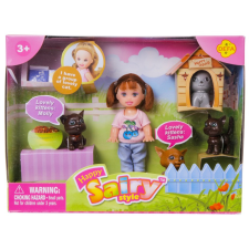Sairy baba cicákkal - 11 cm, többféle baba