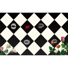  Sakk és szerelem matrica tapéta, 250 x 150 cm tapéta, díszléc és más dekoráció