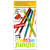 Sakota Creative Jungle 12 darabos háromszögletű színes ceruza készlet kifestővel